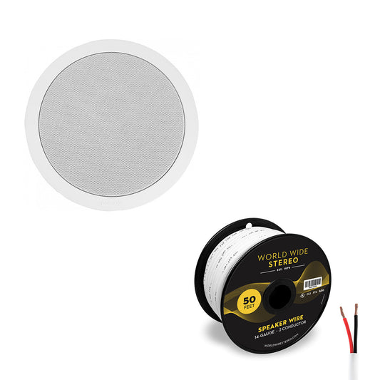 Polk Audio MC 60 6.5 Inch In Ceiling Speaker Cable Bundle (Each)