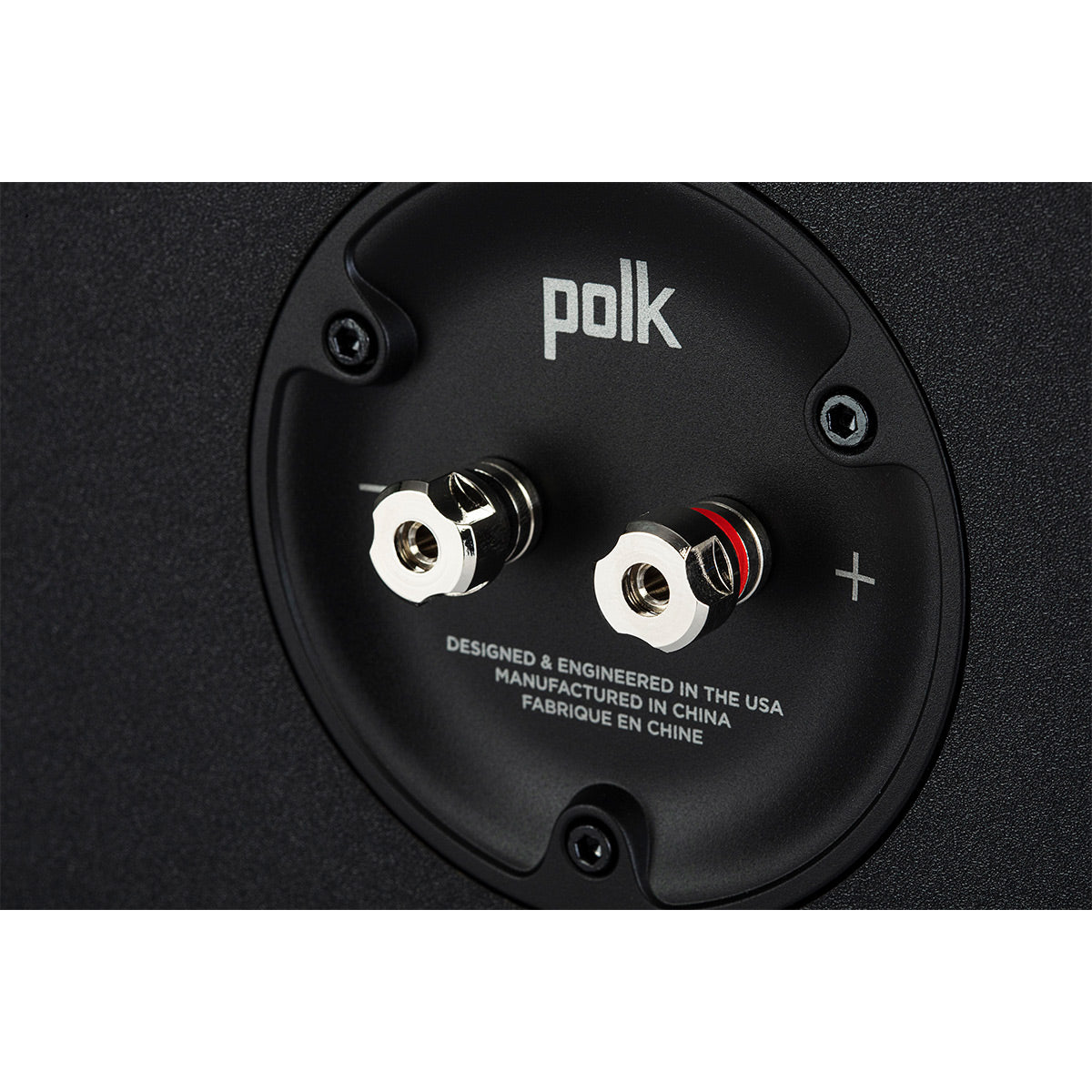 Polk Audio Reserve R400 Center Channel Speaker Cable Bundle (Black)