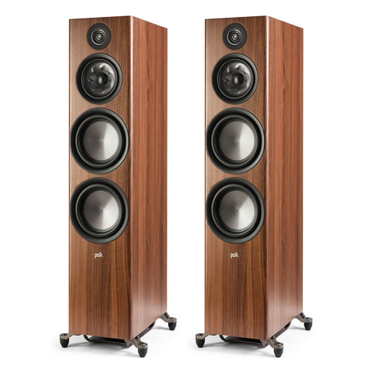 Polk Audio Reserve R700 Flagship Stereo Floorstanding Speakers - Pair (Walnut)