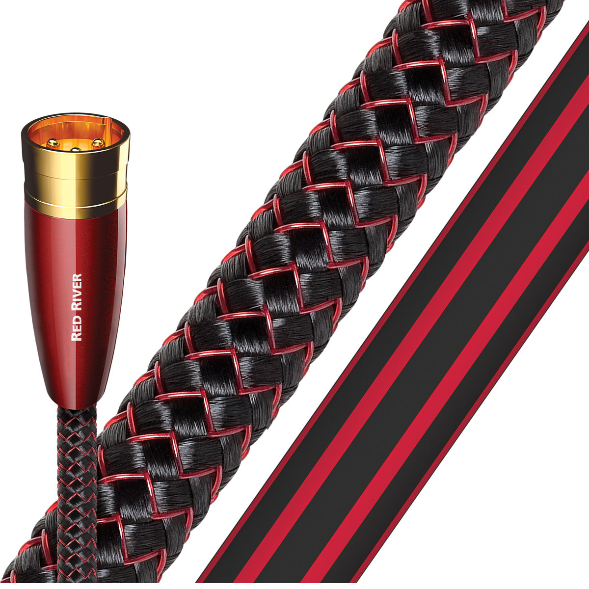 AudioQuest Red River XLR to XLR Analog Audio Interconnect Cable - 9.84' (3m) - Single-Pack