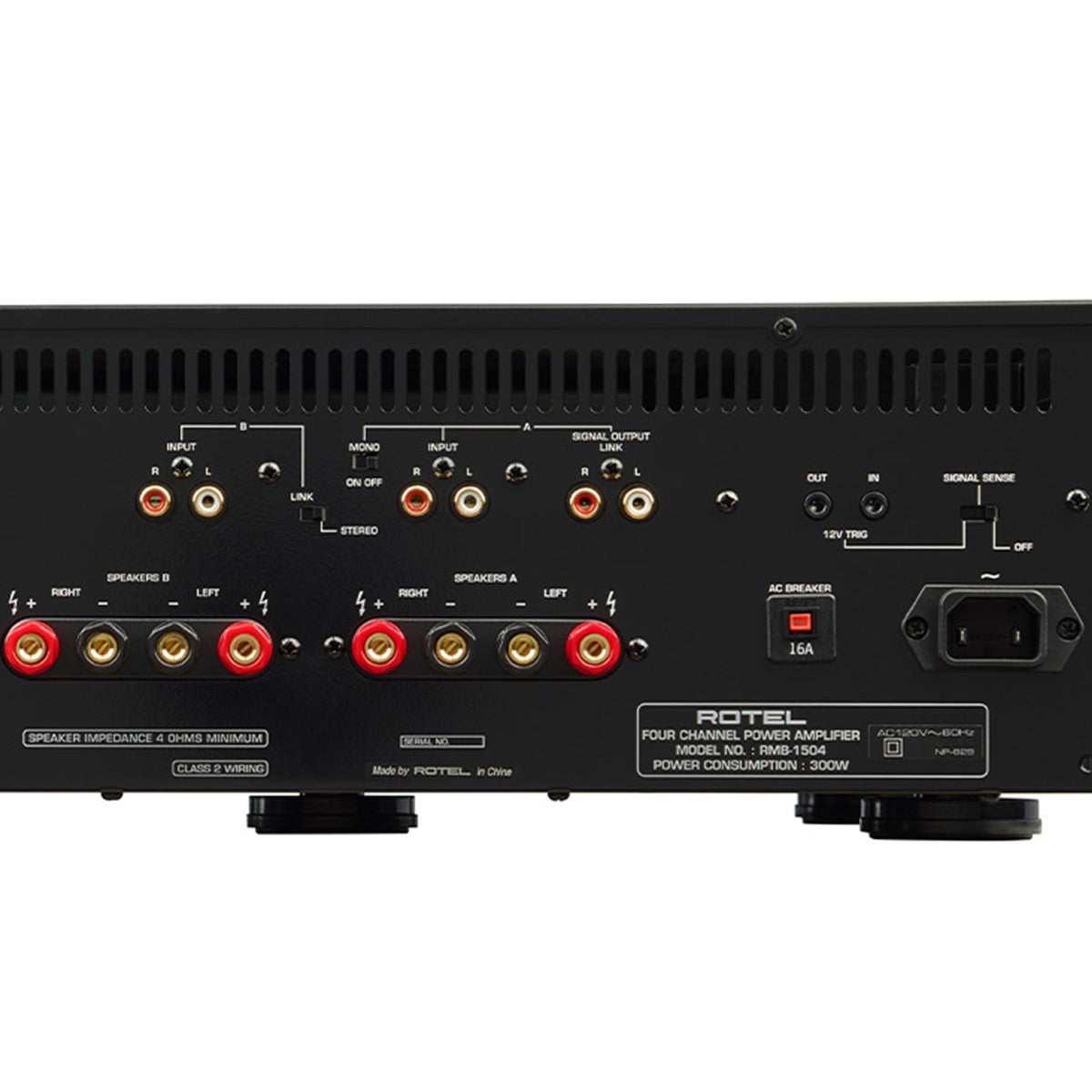 Rotel RMB-1504 Multi-Channel Amplifier (Black)