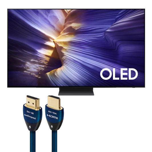 Samsung QN83S90FAFXZA S90F 83 Inch 4K OLED Smart TV with AudioQuest SKY 3m HDMI Cable