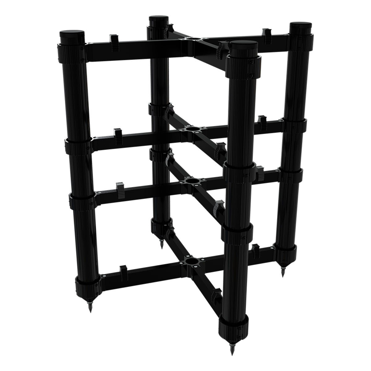 Solid Tech Rack of Silence 4 Regular Audio Rack (Black/Black)