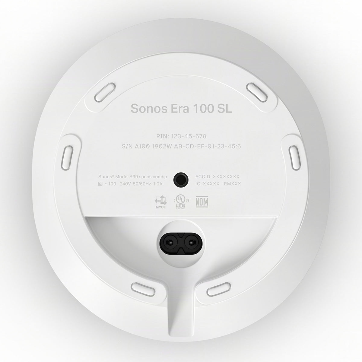 Sonos Era 100 SL Compact Wireless Smart Speakers - Pair (White)