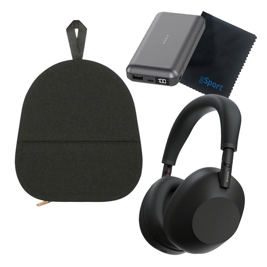 Sony WH-1000XM6 Wireless Noise Cancelling Over Ear Headphone Bundle with gSport Accessory Kit (Black)