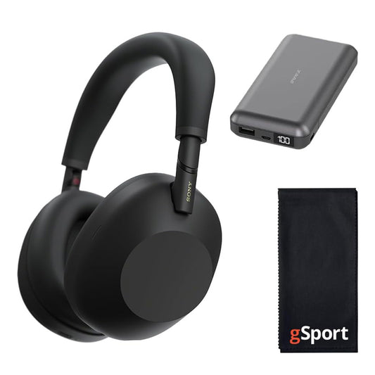 Sony WH-1000XM6 Wireless Noise Cancelling Over Ear Headphone Bundle with gSport Accessory Kit (Black)