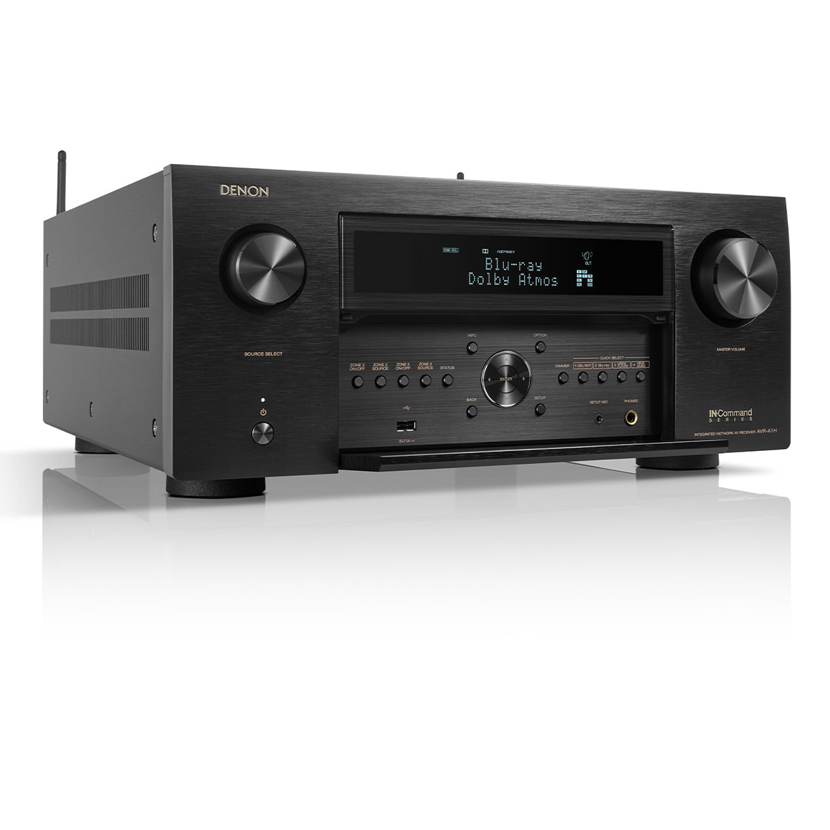 Denon AVR-A1H 15.4 Channel 8K Receiver Bundle with AudioQuest SKY 3m HDMI Cable