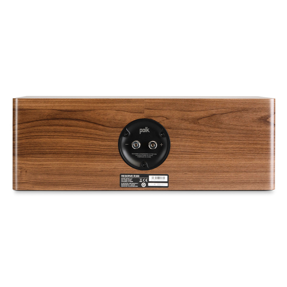 Polk Audio Reserve R300 Center Channel Speaker Cable Bundle (Walnut)