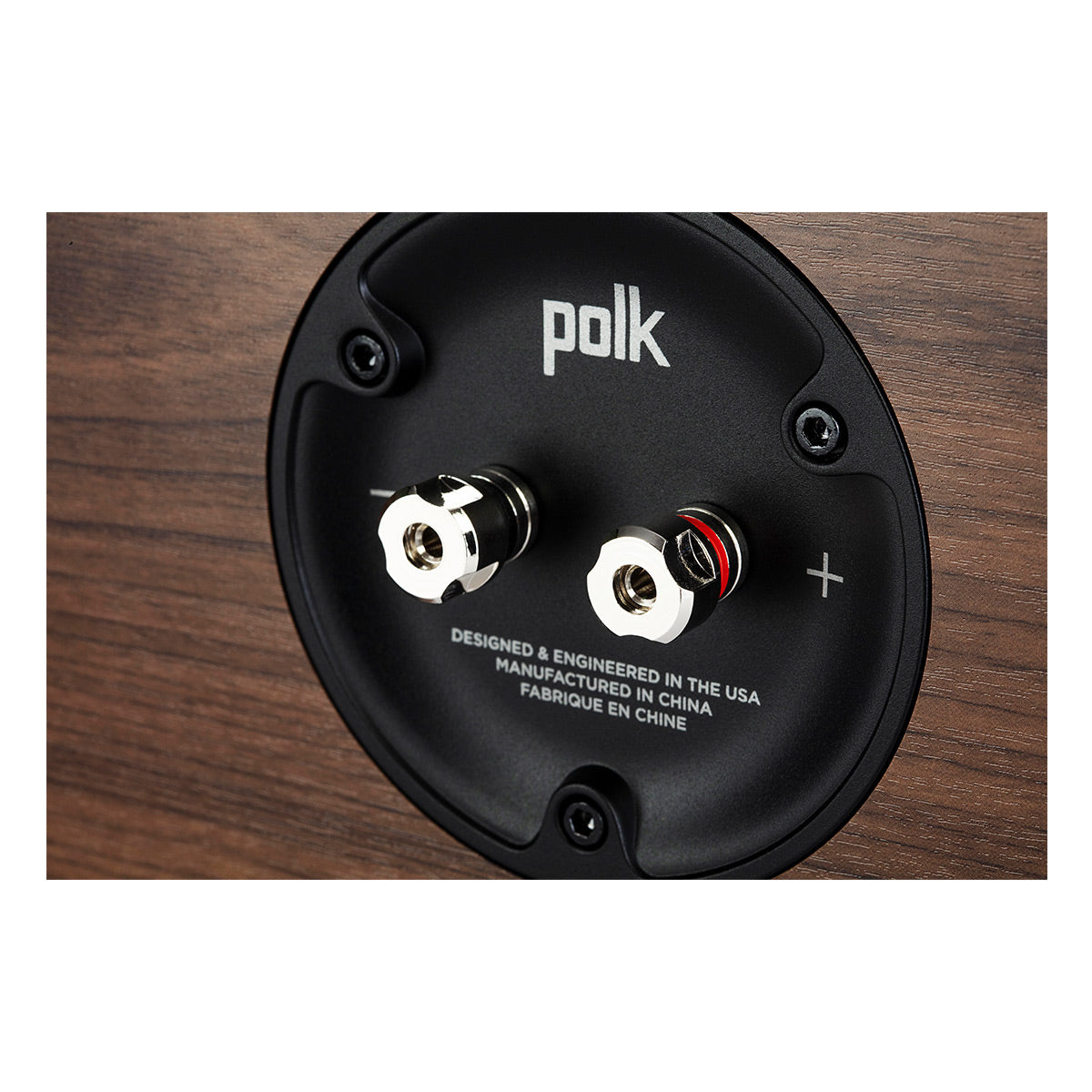 Polk Audio Reserve R400 Center Channel Speaker Cable Bundle (Walnut)