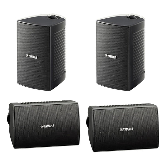 Yamaha NS-AW194 High Performance Outdoor Speakers - 4-Pack (Black)