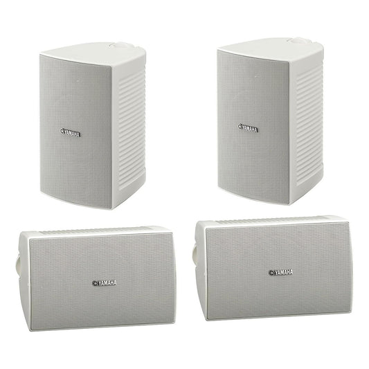 Yamaha NS-AW294BL Outdoor 2 Way Speakers - 4 Pack (White)