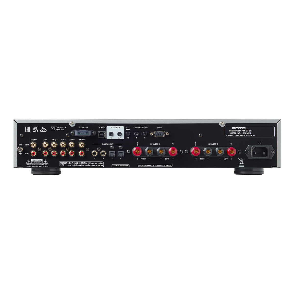 Rotel A12MKII Stereo Integrated Amplifier (Black)
