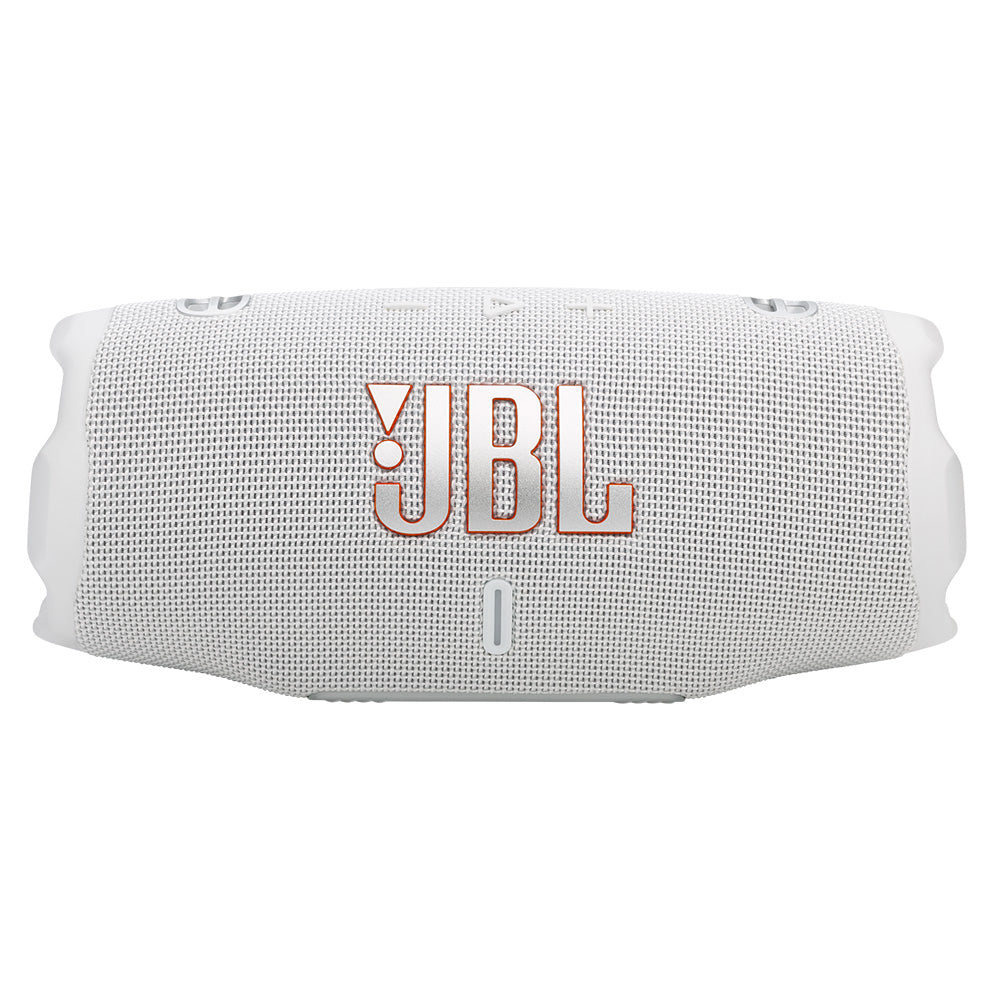 JBL CHARGE 6 Waterproof Portable Speaker Bundle with gSport Carbon Fiber Case (White)