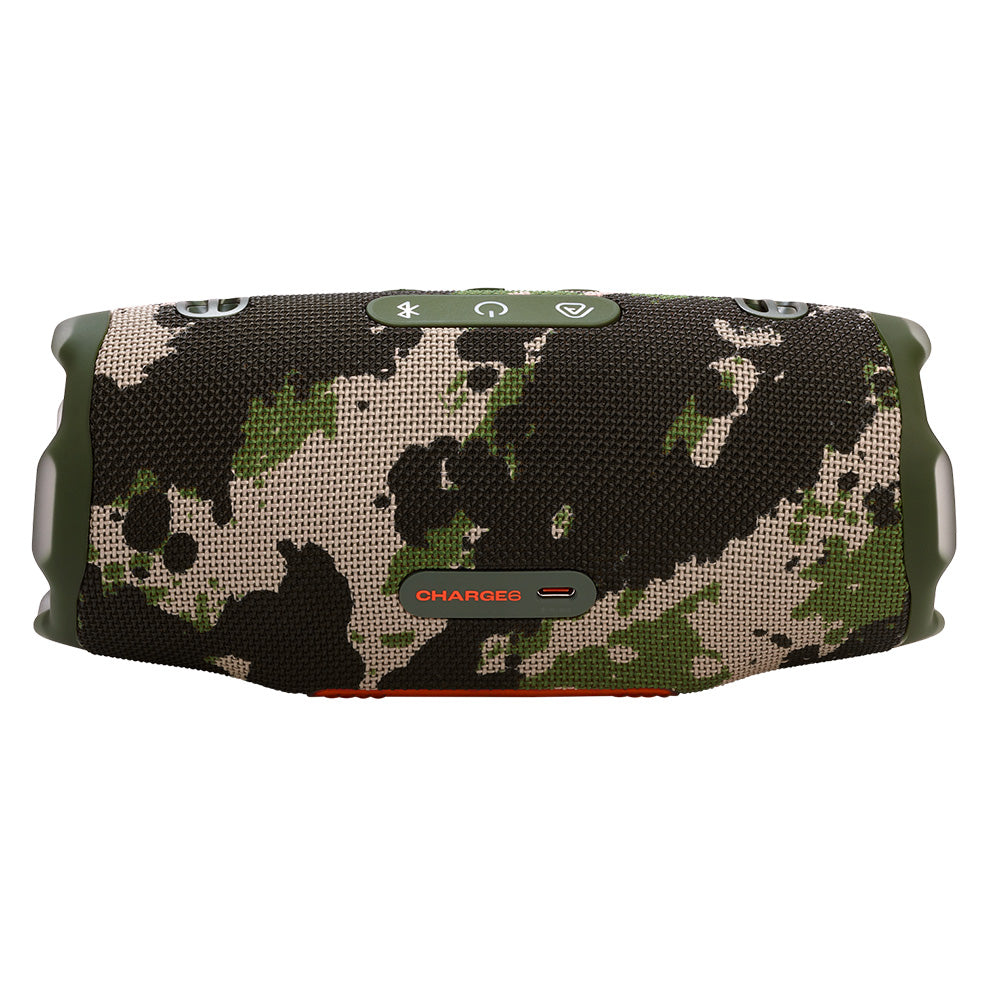 JBL CHARGE 6 Waterproof Portable Speaker Bundle with gSport Carbon Fiber Case (Camo)