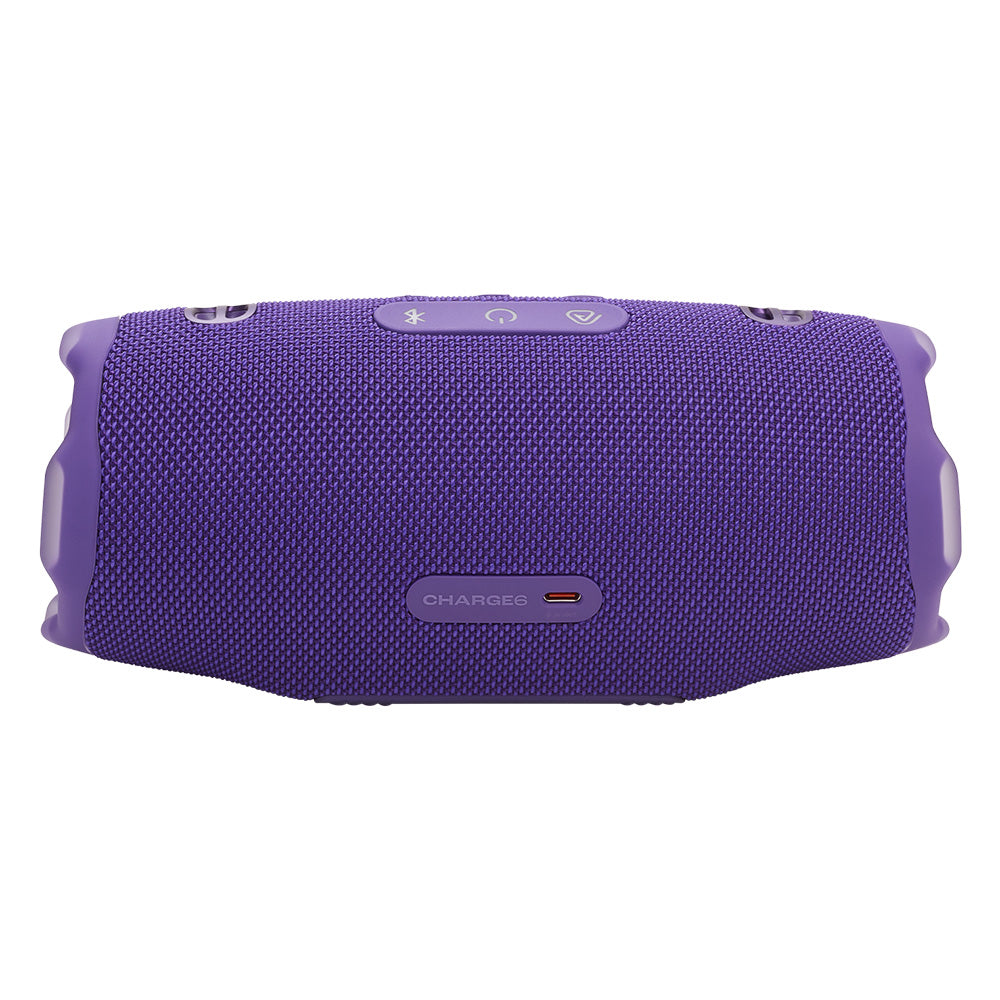 JBL CHARGE 6 Waterproof Portable Speaker Bundle with gSport Carbon Fiber Case (Purple)