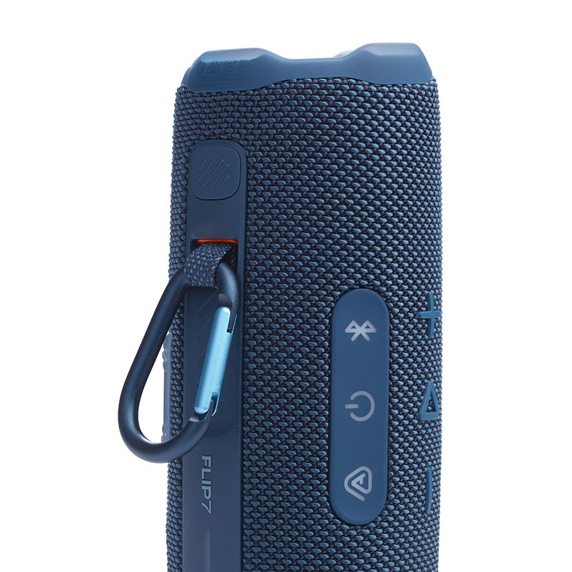 JBL FLIP 7 Waterproof Portable Speaker Bundle with gSport Carbon Fiber Case (Blue)