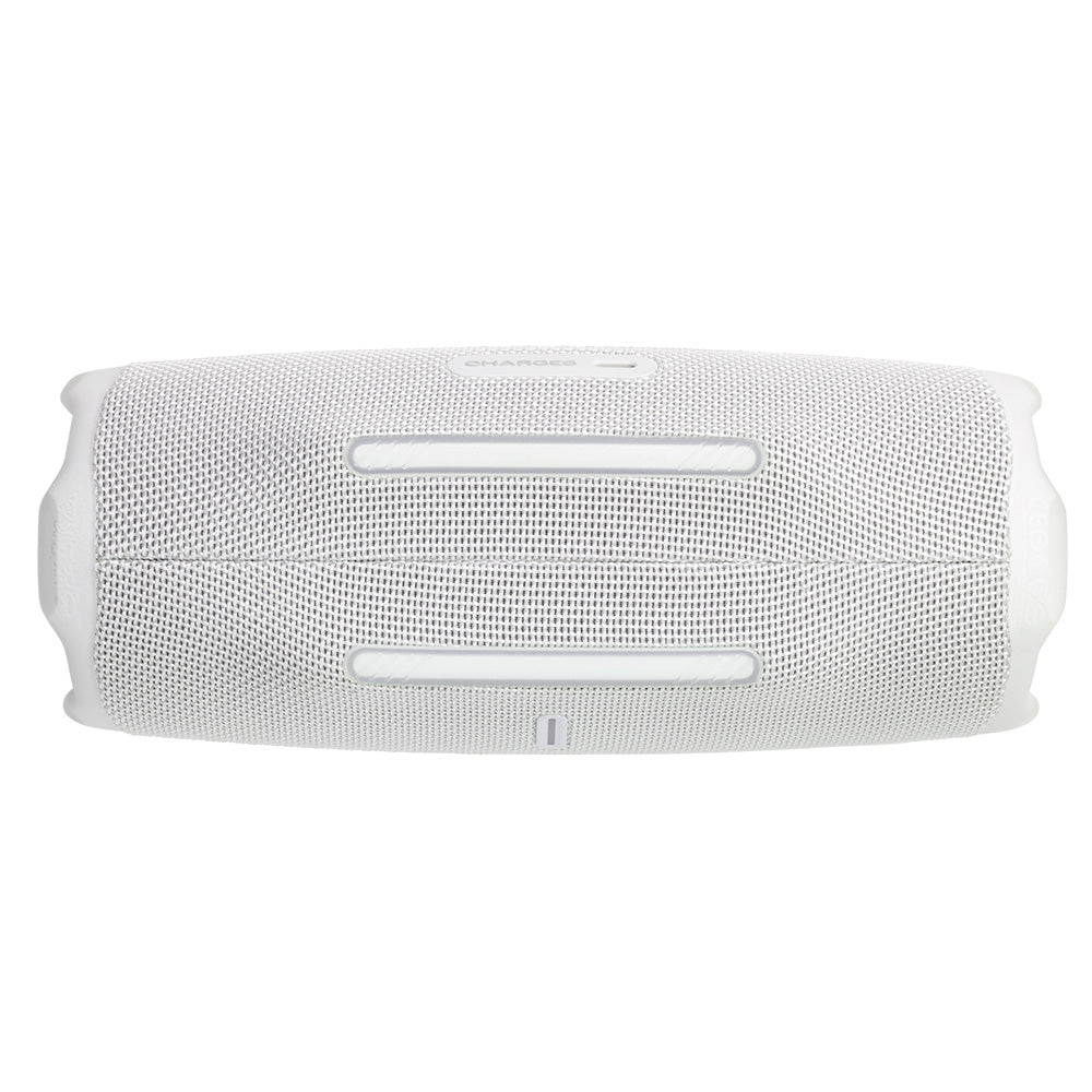 JBL CHARGE 6 Waterproof Portable Speaker Bundle with gSport Carbon Fiber Case (White)