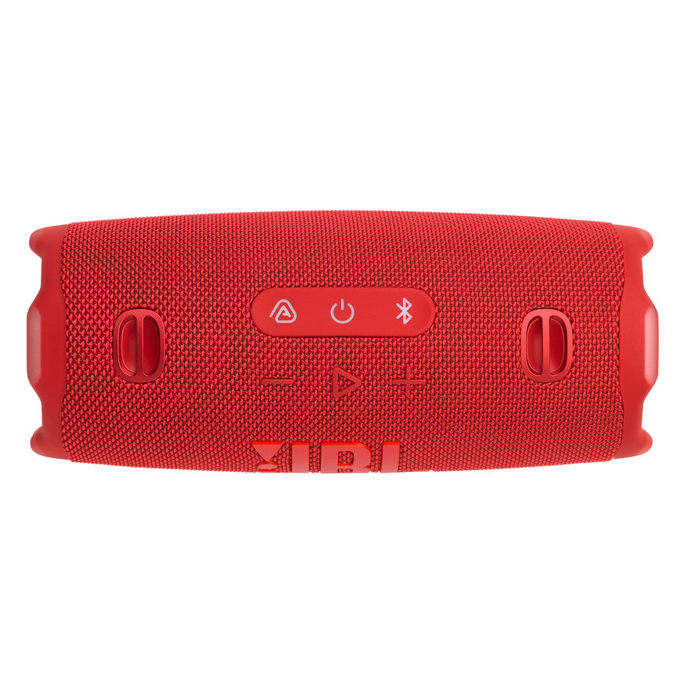 JBL CHARGE 6 Waterproof Portable Speaker Bundle with gSport Carbon Fiber Case (Red)