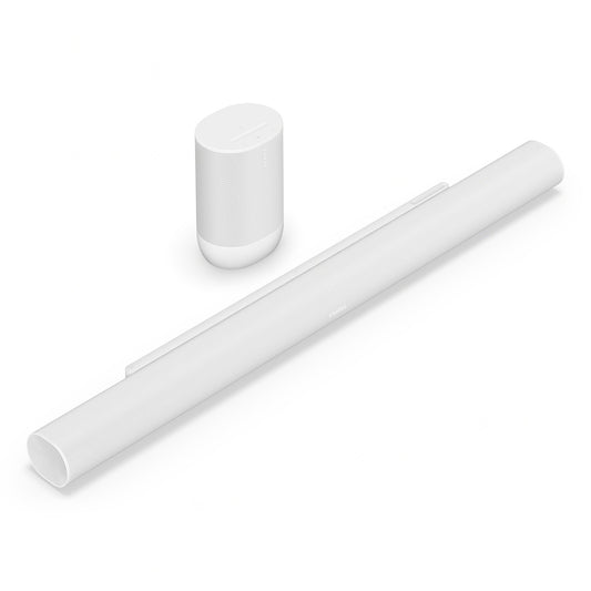 Sonos Two Room Set with Arc Ultra Soundbar & Move 2 Wireless Speaker (White)