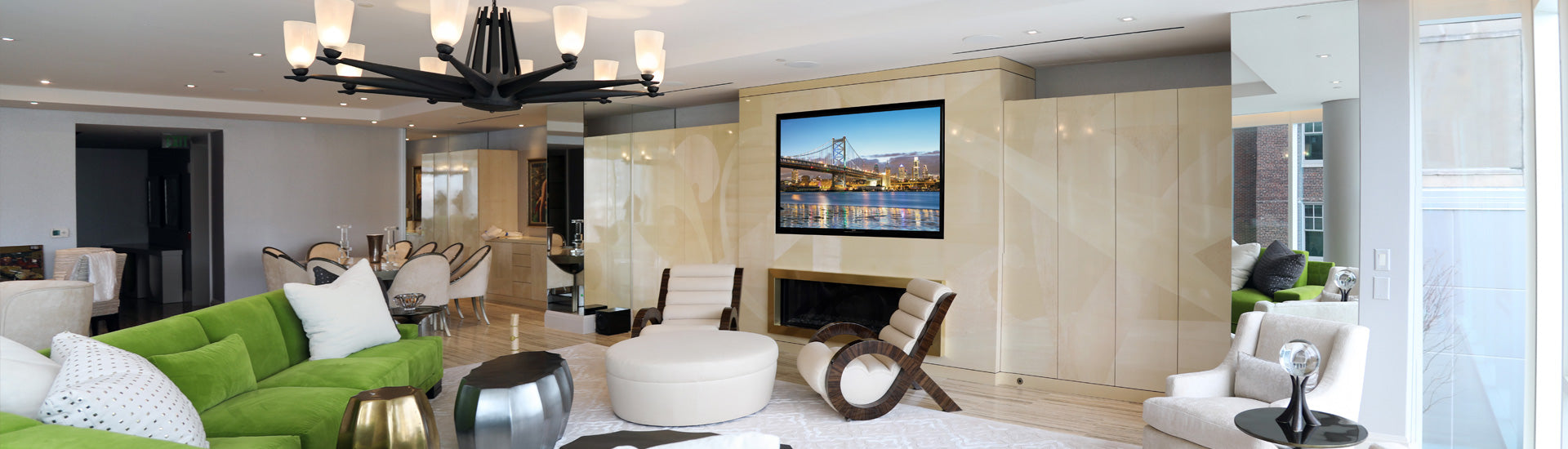 Lights, Audio, and Video in a Luxe Philadelphia Apartment