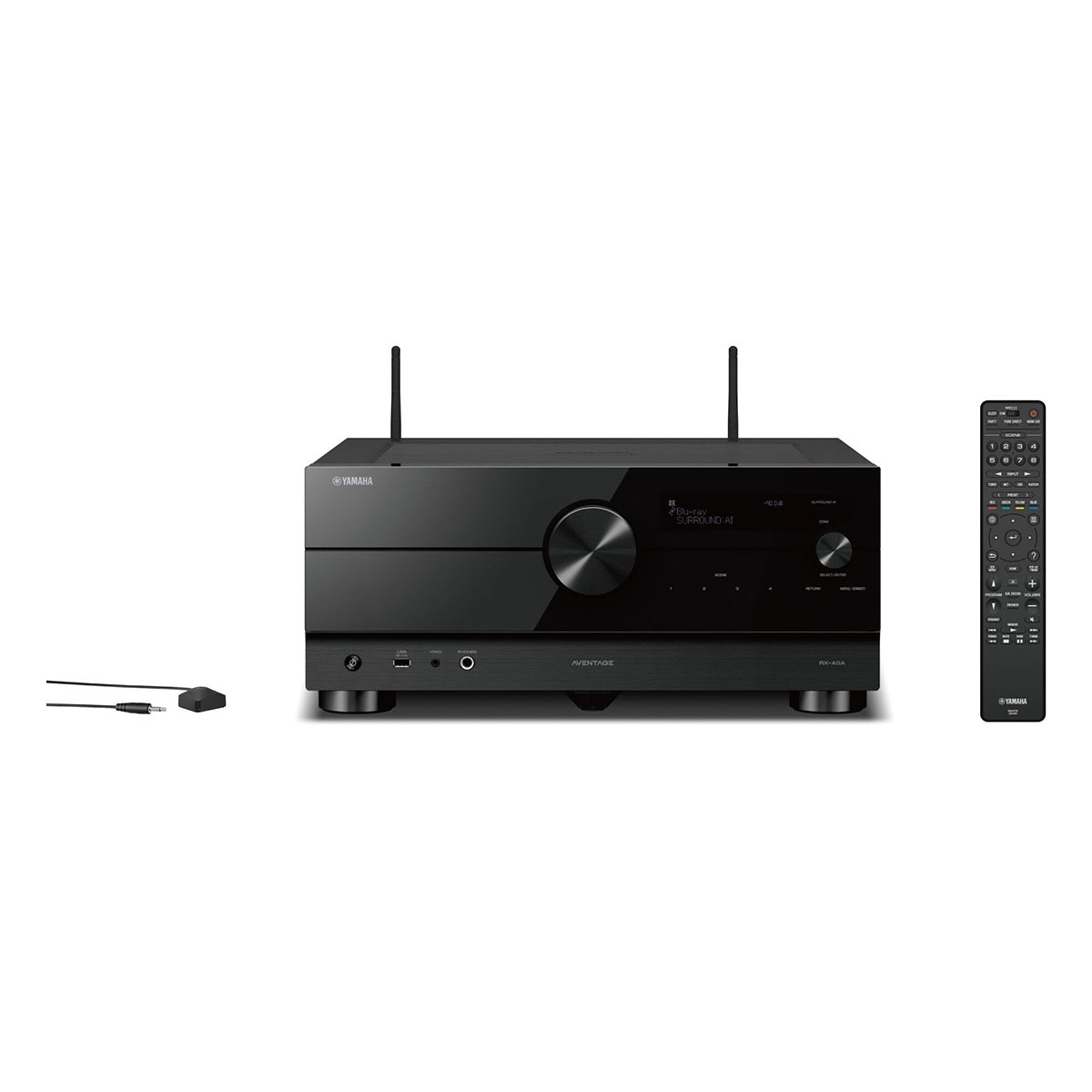 Yamaha RX-A6A AVENTAGE 9.2 Channel AV Receiver with Sanus Ultra High Speed 8K 6.56 ft. HDMI 2.1 Cable