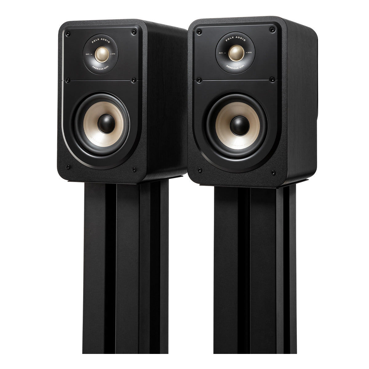 Polk Audio Signature Elite ES15 Compact Bookshelf Speakers - Pair (Black)