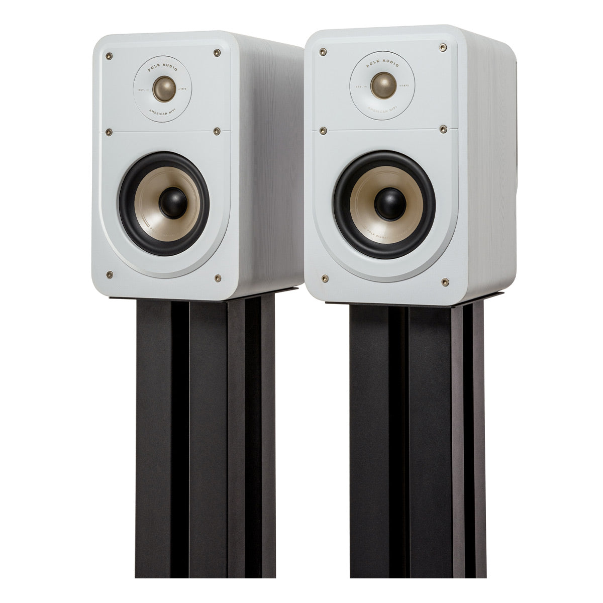 Polk Audio Signature Elite ES15 Compact Bookshelf Speakers - Pair (White)
