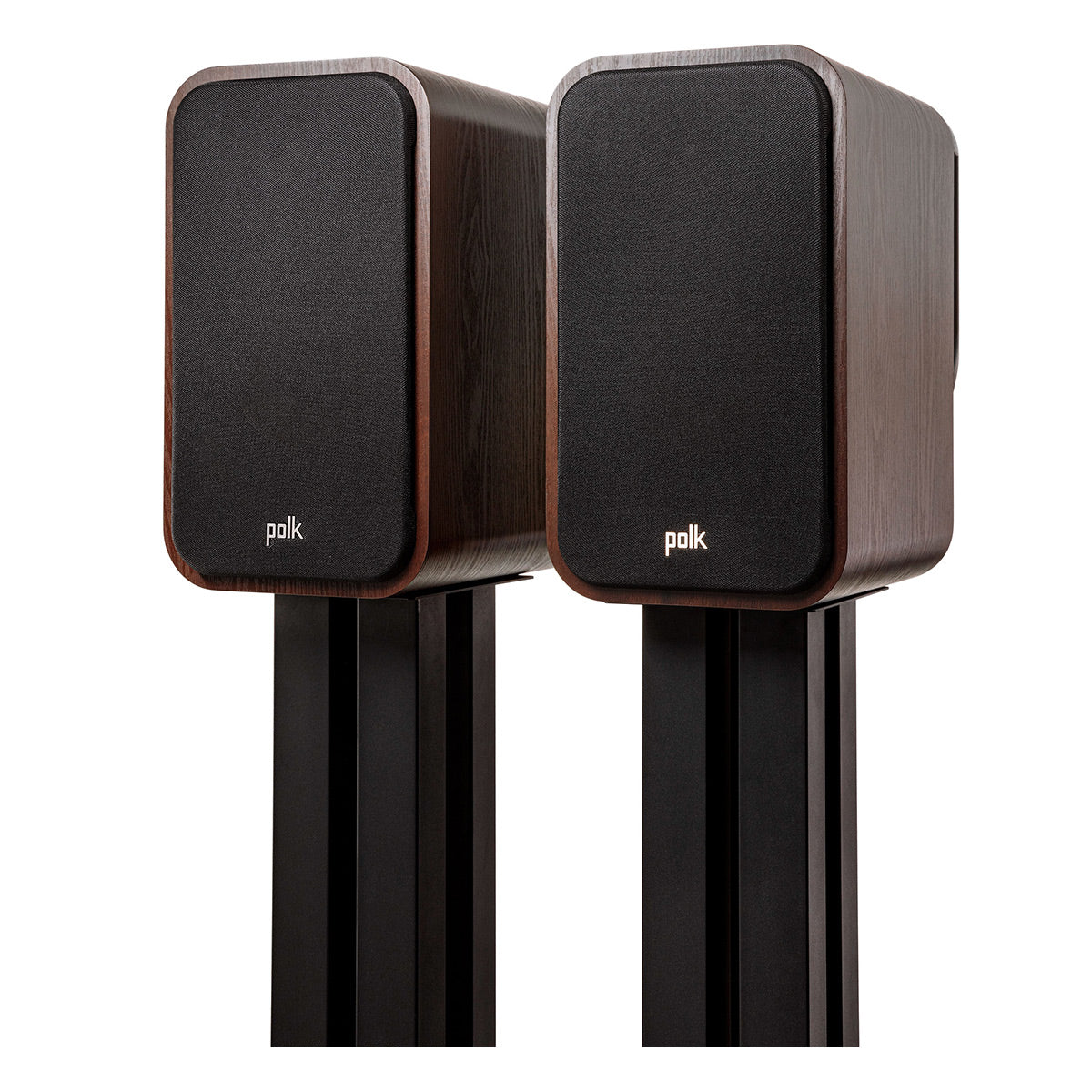 Polk Audio Signature Elite ES20 Bookshelf Speaker Cable Bundle (Walnut)