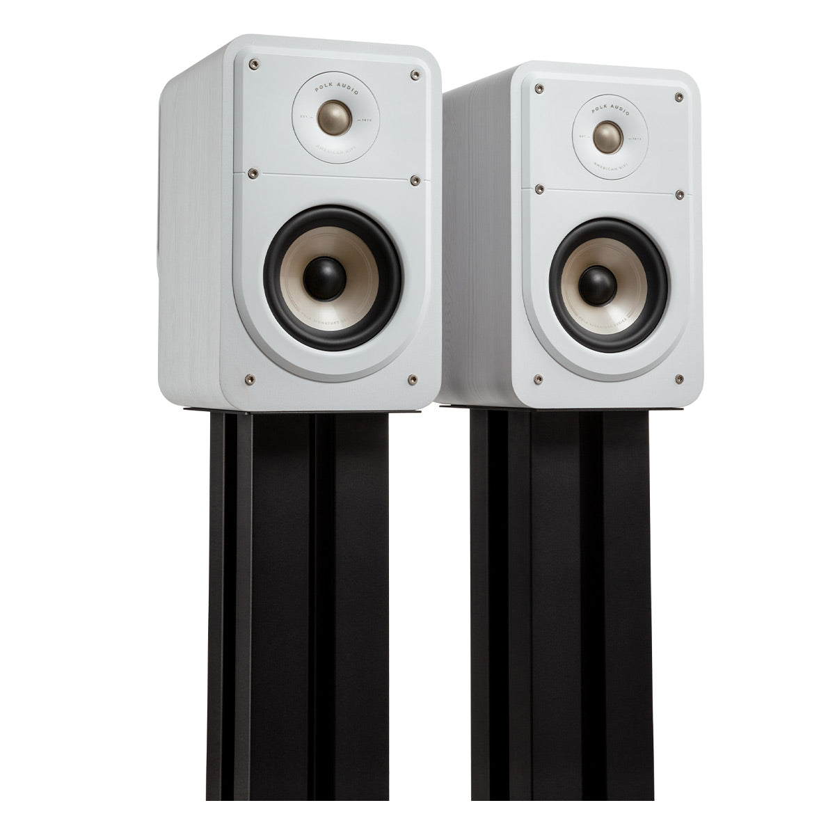 Polk Audio Signature Elite ES15 Compact Bookshelf Speakers - Pair (White)