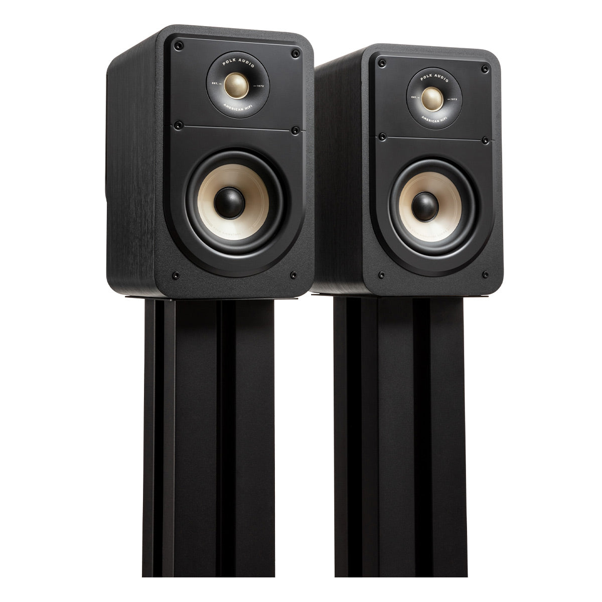 Polk Audio Signature Elite ES15 Compact Bookshelf Speakers - Pair (Black)