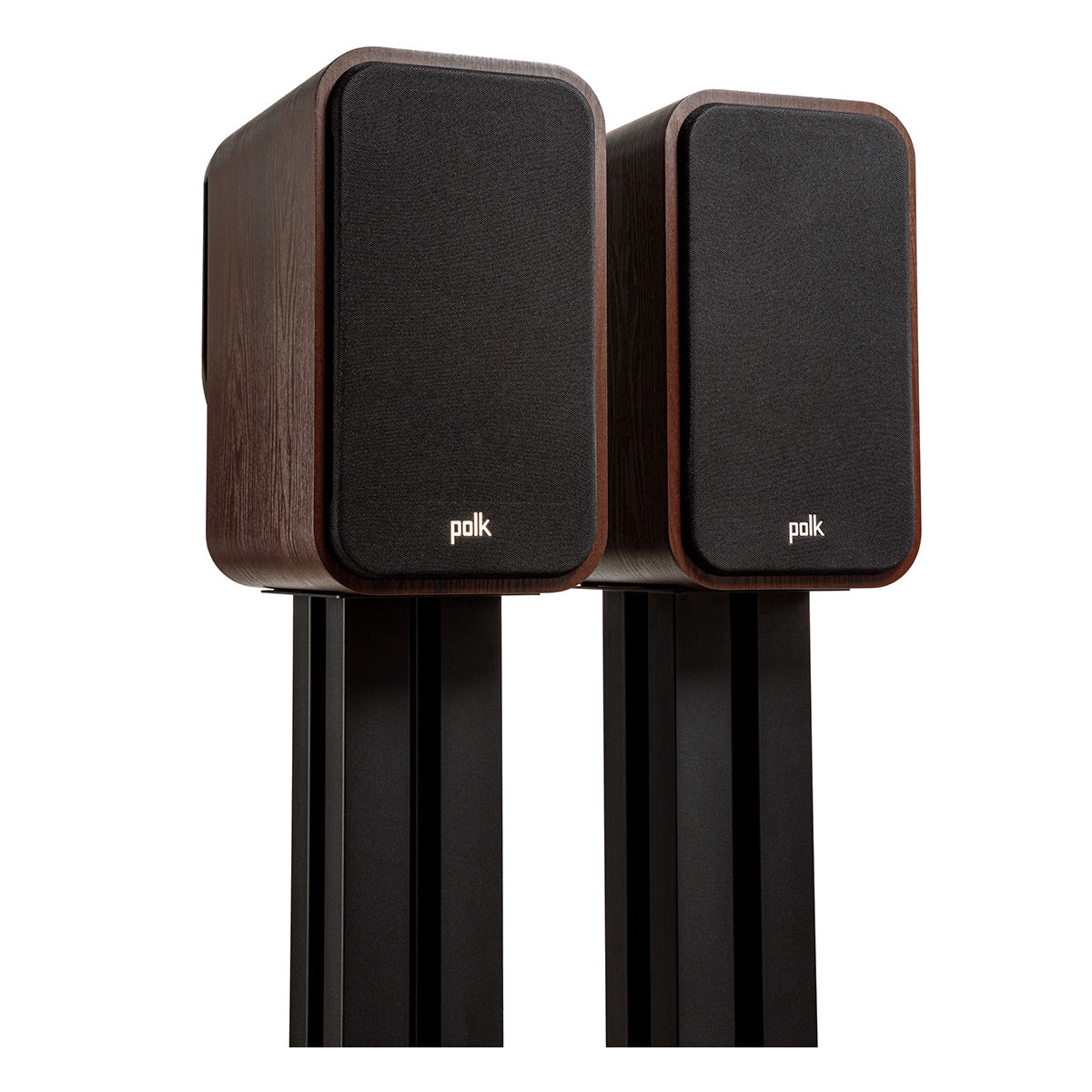 Polk Audio Signature Elite ES20 Bookshelf Speaker Cable Bundle (Walnut)