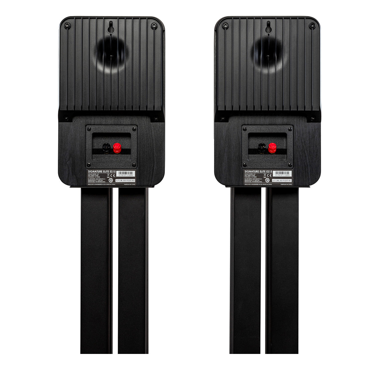 Polk Audio Signature Elite ES15 Compact Bookshelf Speakers - Pair (Black)