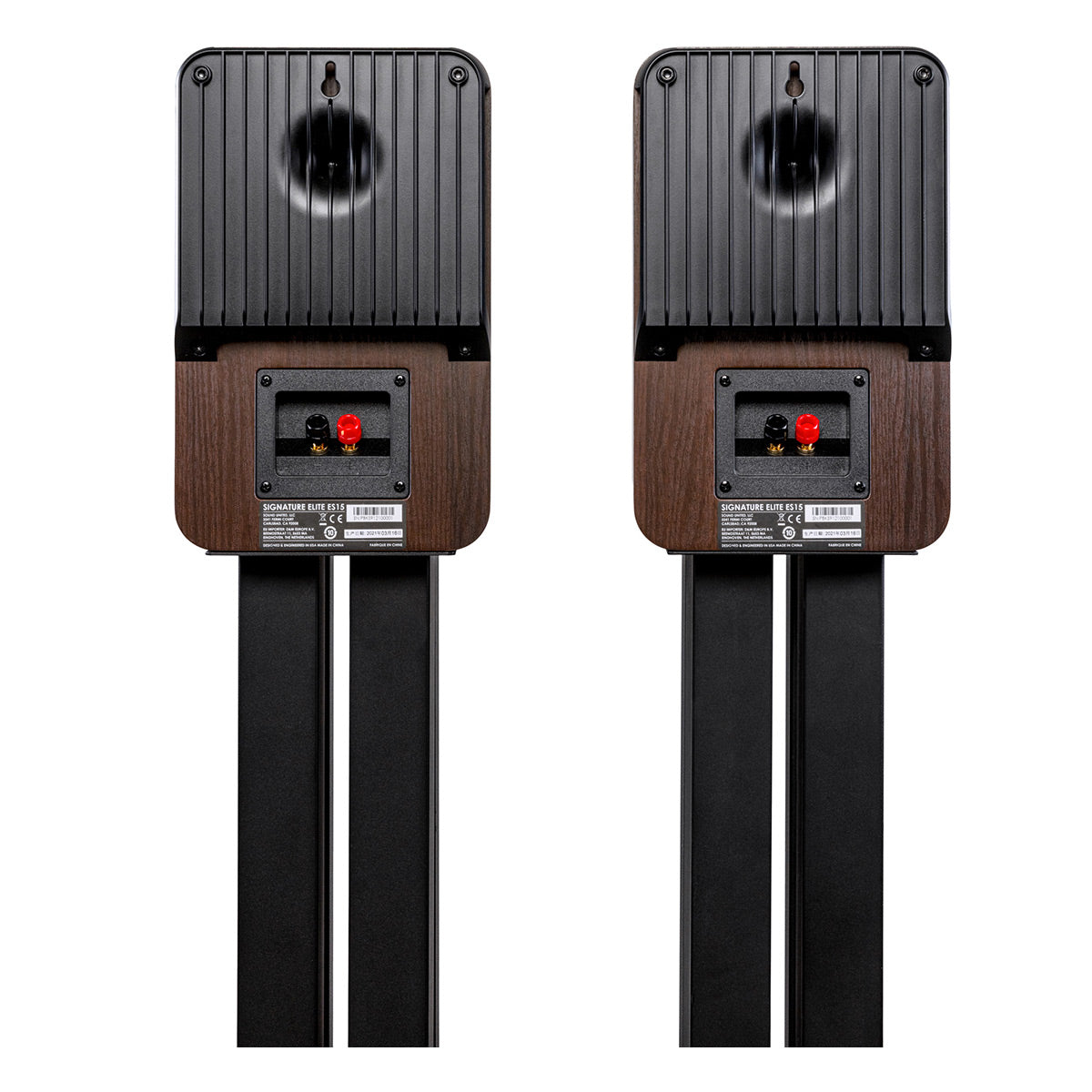 Polk Audio Signature Elite ES15 Compact Bookshelf Speakers - Pair (Walnut)