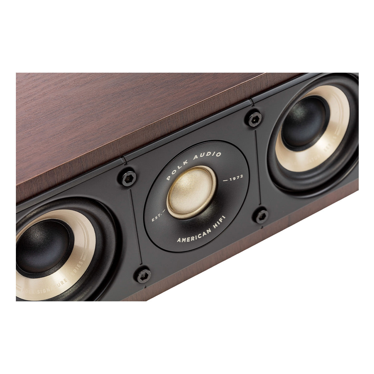 Polk Audio Signature Elite ES35 Center Channel Speaker Cable Bundle (Walnut)