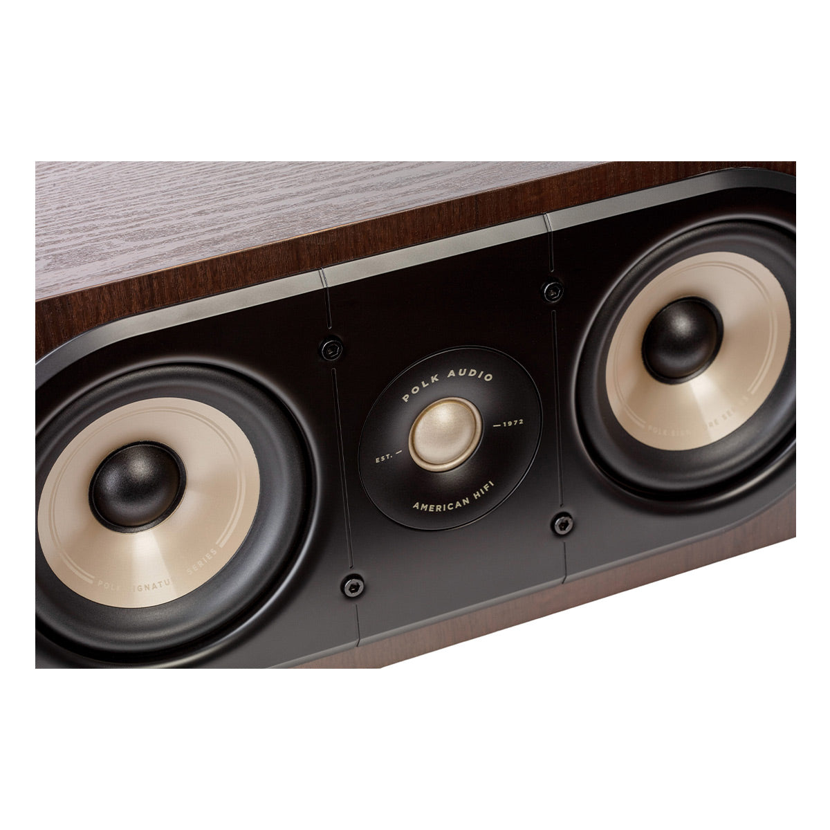 Polk Audio Signature Elite ES30 Center Channel Speaker Cable Bundle (Walnut)