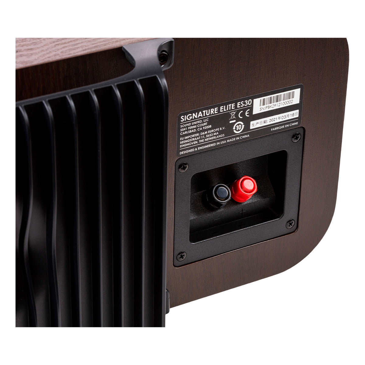 Polk Audio Signature Elite ES30 Center Channel Speaker Cable Bundle (Walnut)