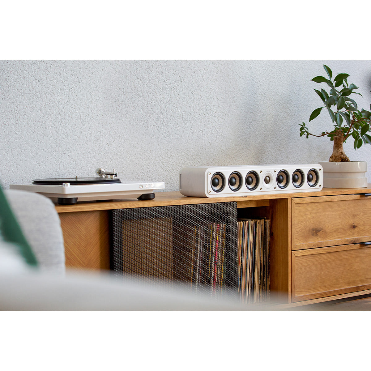 Polk Audio Signature Elite ES35 Center Channel Speaker Cable Bundle (White)
