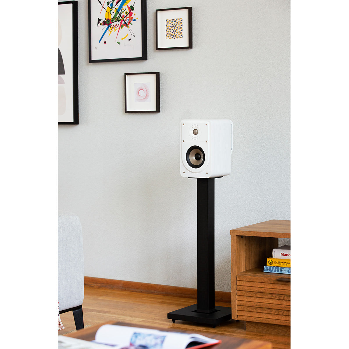 Polk Audio Signature Elite ES15 Compact Bookshelf Speakers - Pair (White)