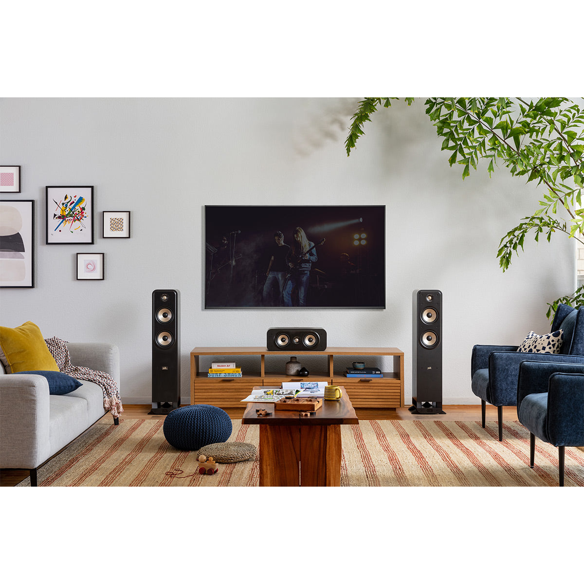 Polk Audio Signature Elite ES55 Floorstanding Speaker Cable Bundle (Black)