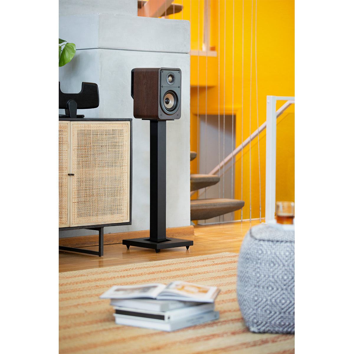 Polk Audio Signature Elite ES15 Compact Bookshelf Speakers - Pair (Walnut)