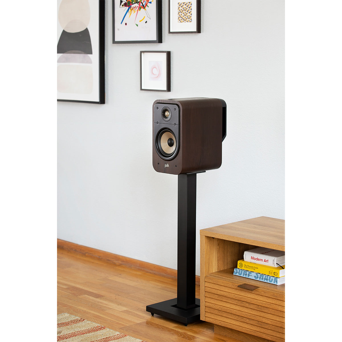 Polk Audio Signature Elite ES20 Bookshelf Speaker Cable Bundle (Walnut)