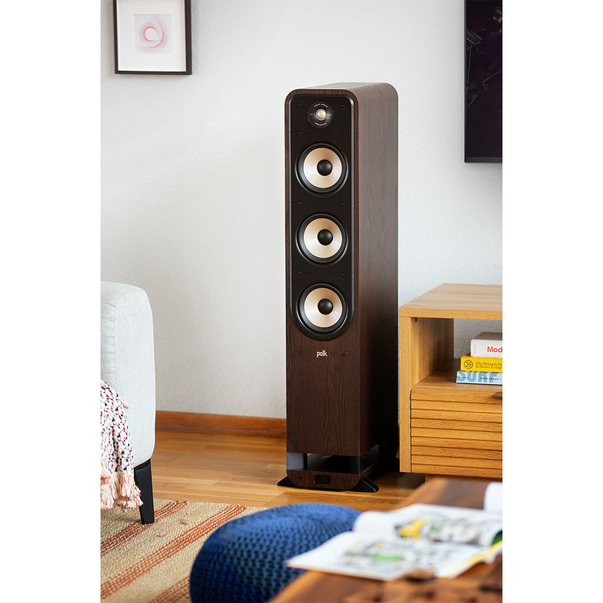 Polk Audio Signature Elite ES60 Hi-Fi Home Theater Floorstanding Speaker - Each (Walnut)