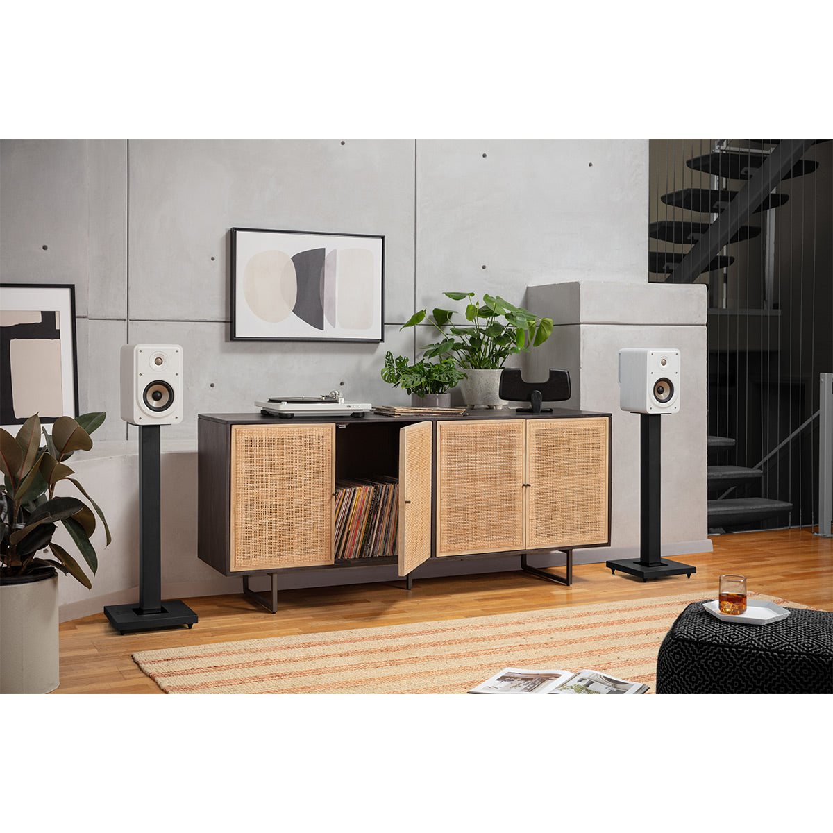 Polk Audio Signature Elite ES15 Compact Bookshelf Speakers - Pair (White)
