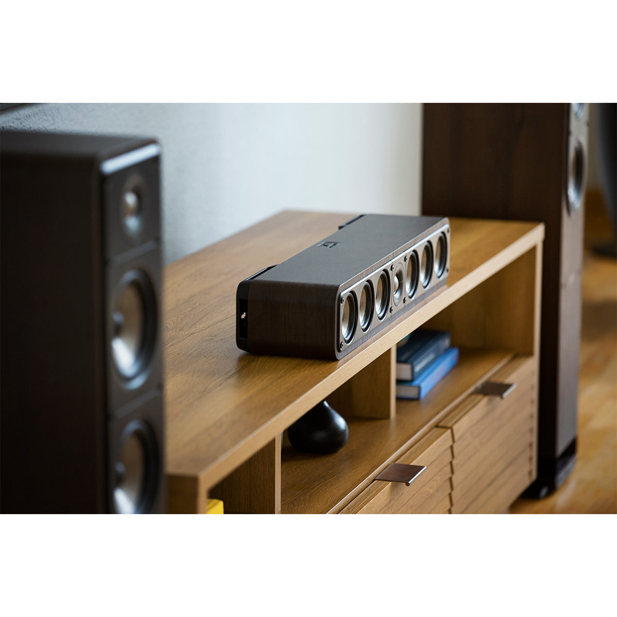 Polk Audio Signature Elite ES35 Center Channel Speaker Cable Bundle (Walnut)