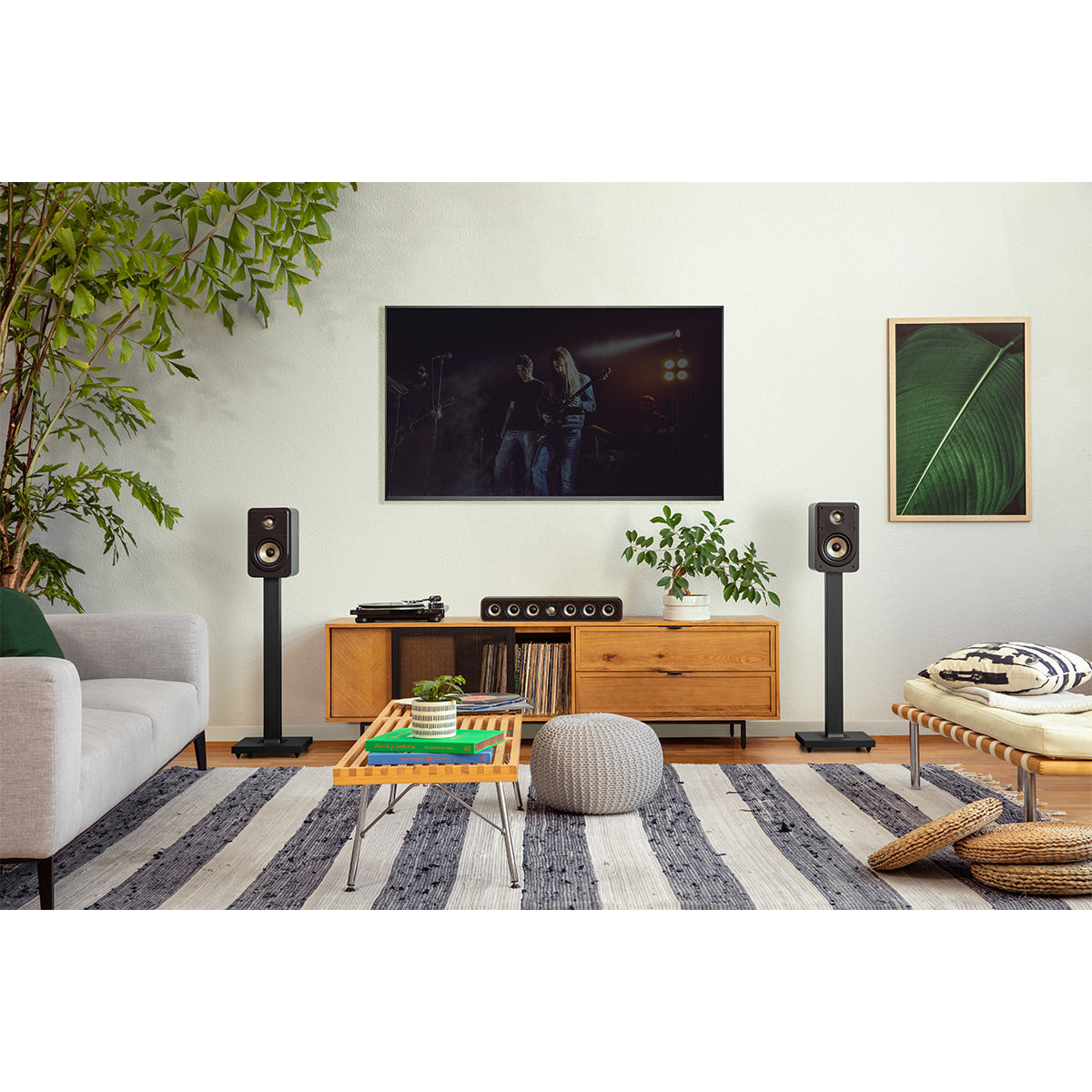 Polk Audio Signature Elite ES15 Compact Bookshelf Speakers - Pair (Black)