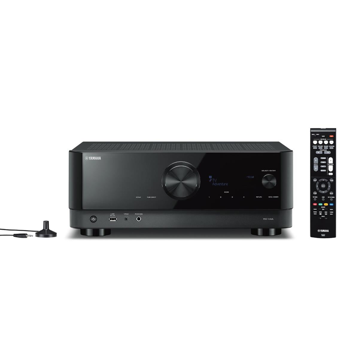 Yamaha RX-V4 5.2 Channel AV Receiver with AudioQuest SKY 3m HDMI Cable