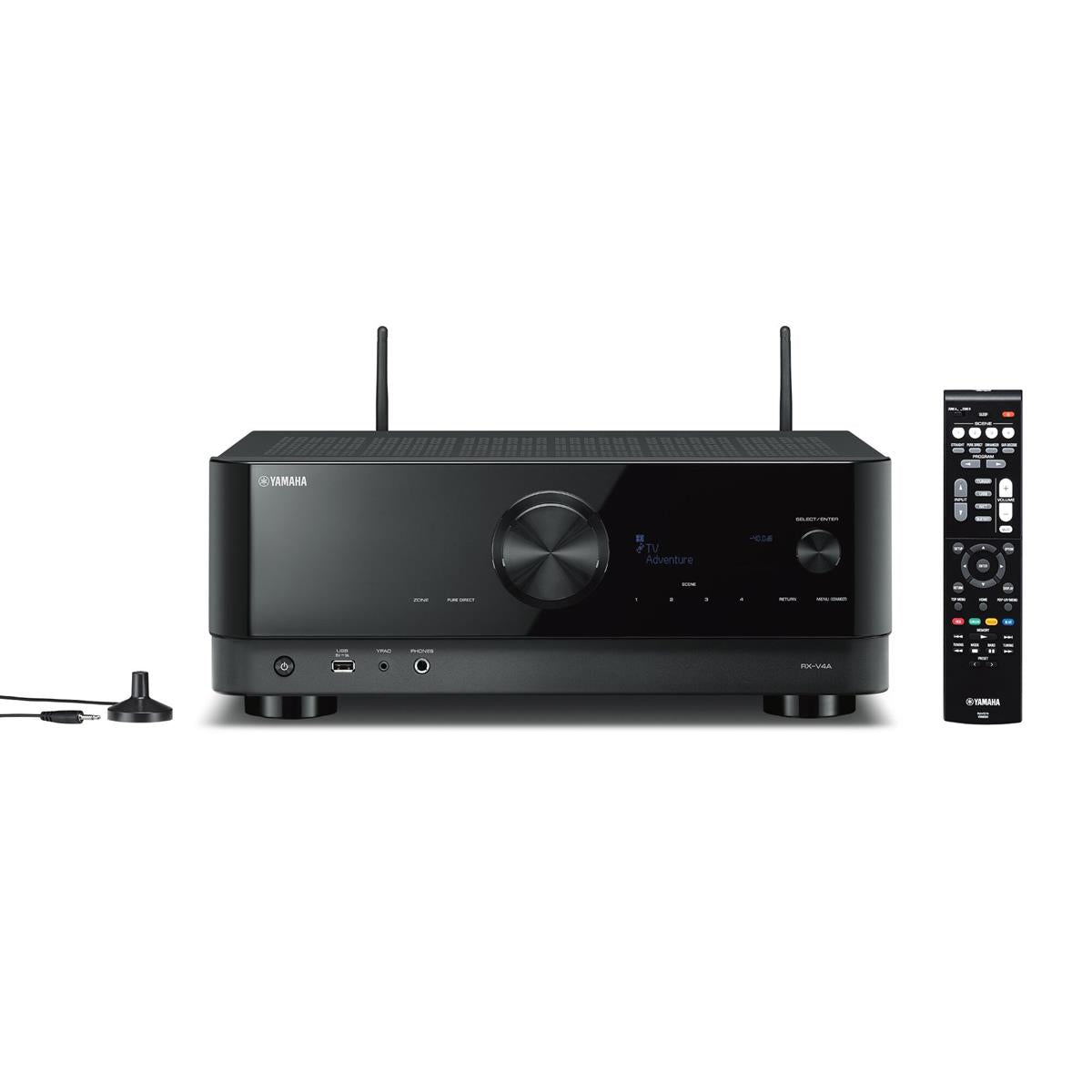 Yamaha RX-V4 5.2 Channel AV Receiver with AudioQuest SKY 3m HDMI Cable