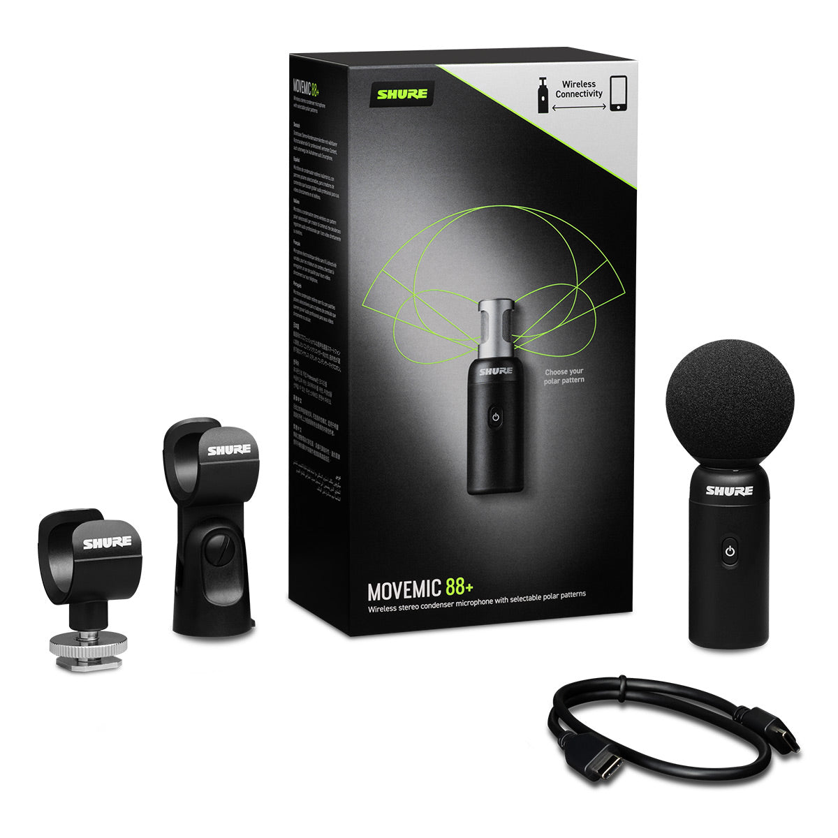 Shure MoveMic 88+ Wireless Stereo Microphone