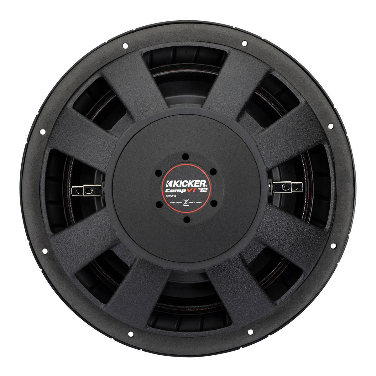 Kicker 52CVT122 12" CompVT Slim 2-Ohm Subwoofer