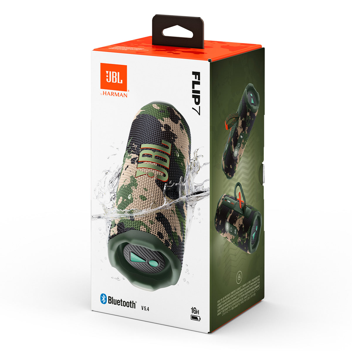 JBL Flip 7 Waterproof Portable Speaker Bundle - Pair (Camo)